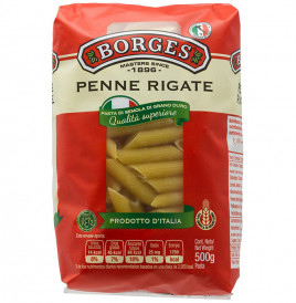 Borges Penne Rigate Durum Wheat Pasta   Pack  500 grams